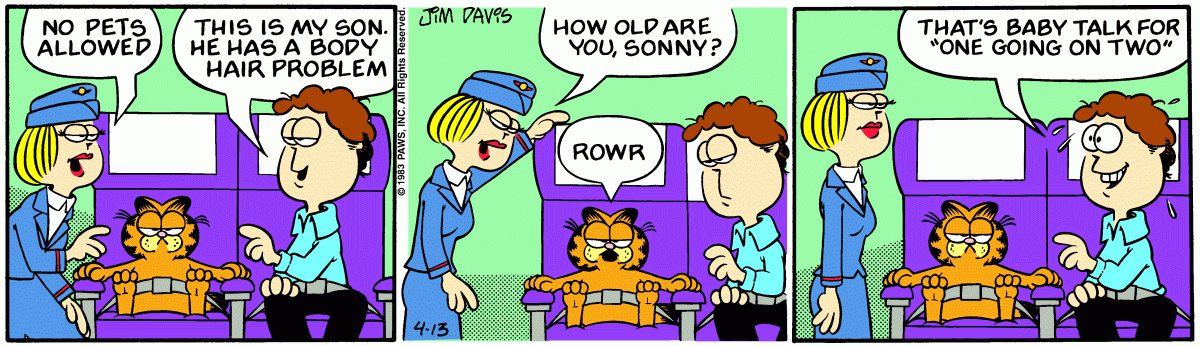 Garfield, April 13, 1983