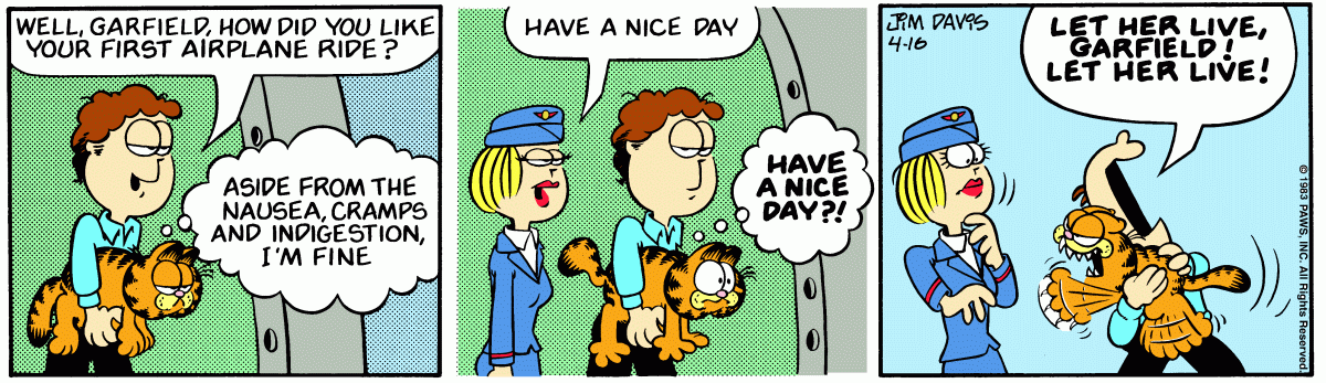 Garfield, April 16, 1983