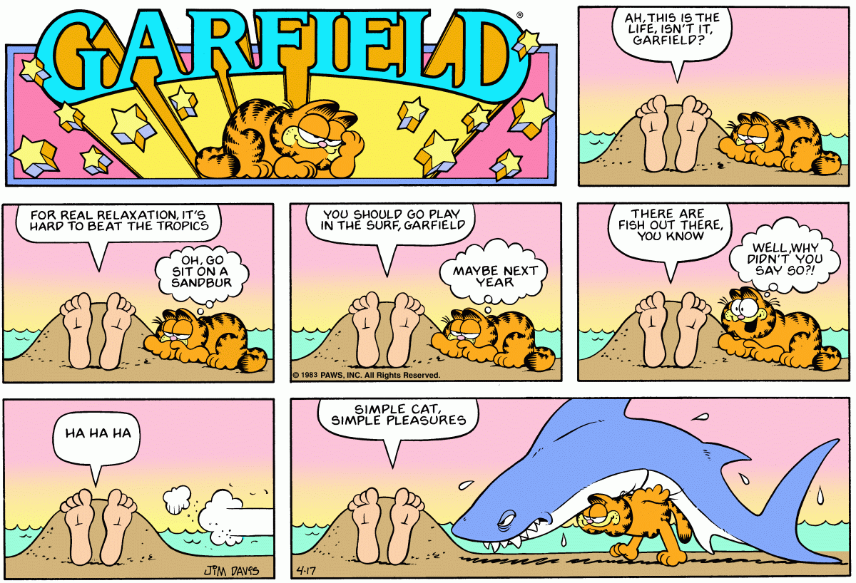 Garfield, April 17, 1983