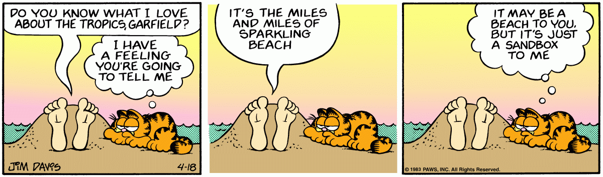 Garfield, April 18, 1983
