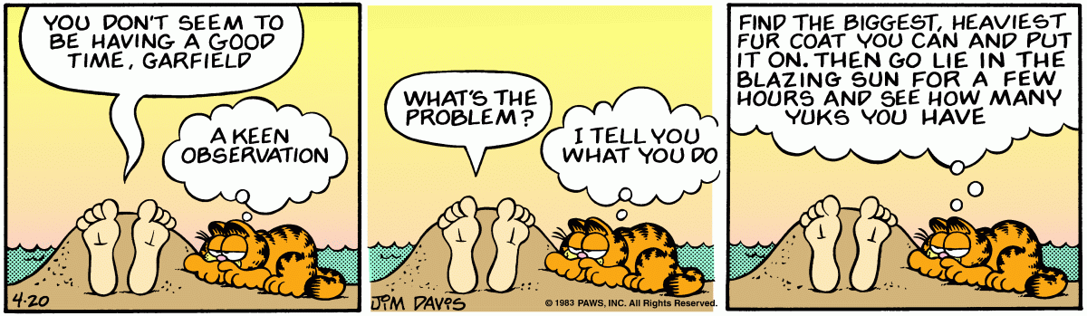 Garfield, April 20, 1983