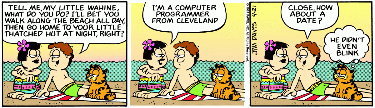 Garfield, April 21, 1983
