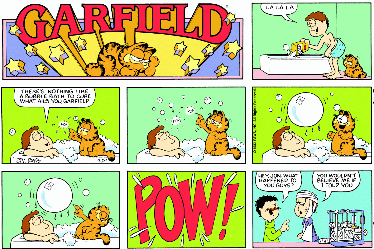 Garfield, April 24, 1983
