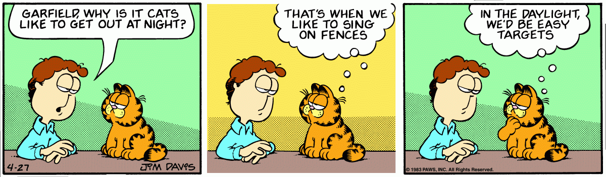 Garfield, April 27, 1983