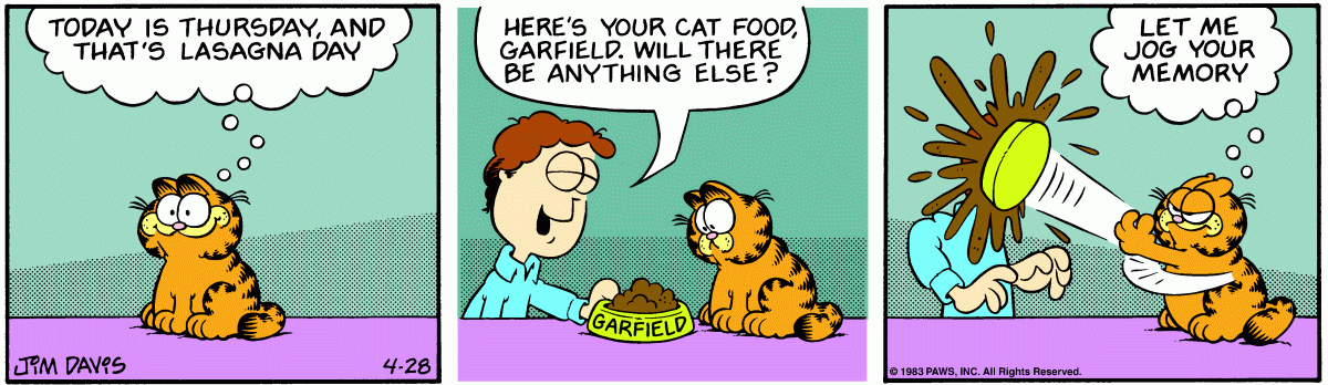 Garfield, April 28, 1983