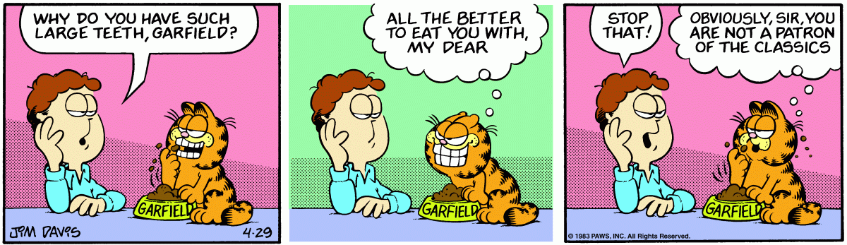 Garfield, April 29, 1983