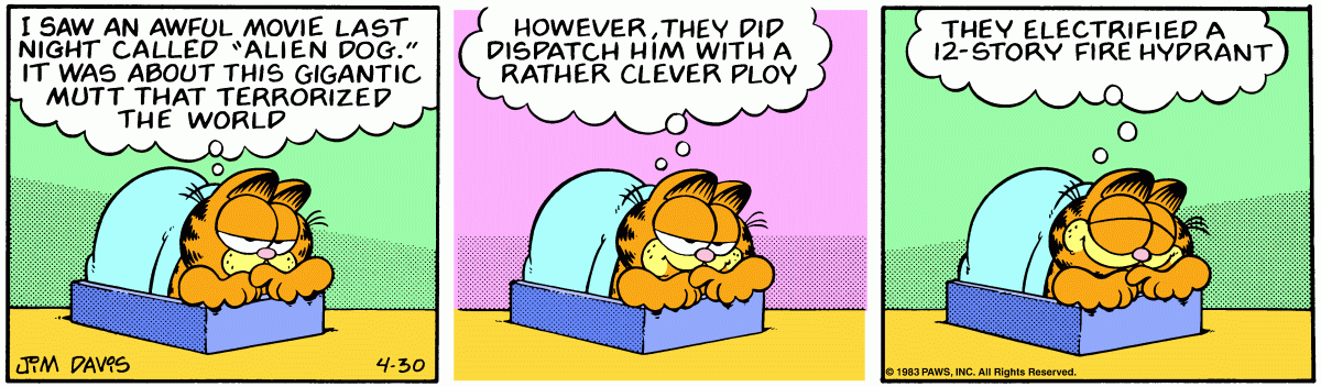 Garfield, April 30, 1983