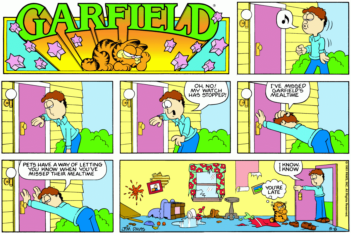 Garfield, May 8, 1983