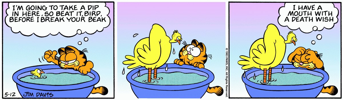 Garfield, May 12, 1983