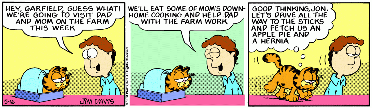 Garfield, May 16, 1983