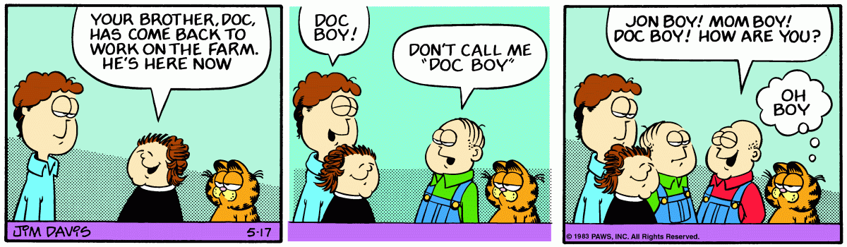 Garfield, May 17, 1983