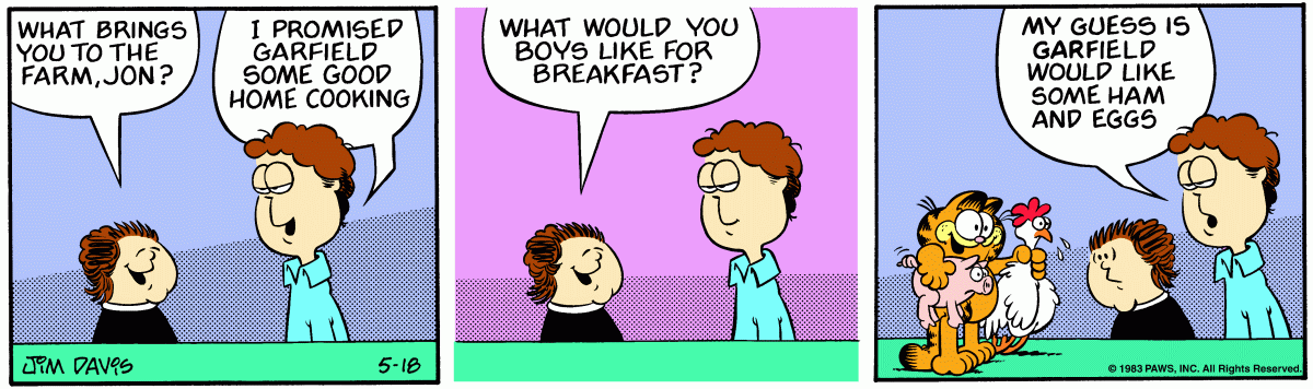 Garfield, May 18, 1983