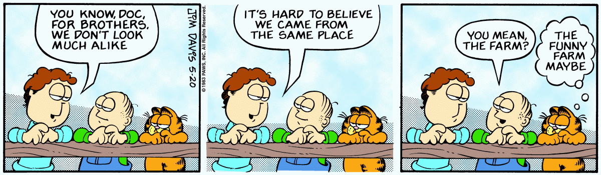 Garfield, May 20, 1983