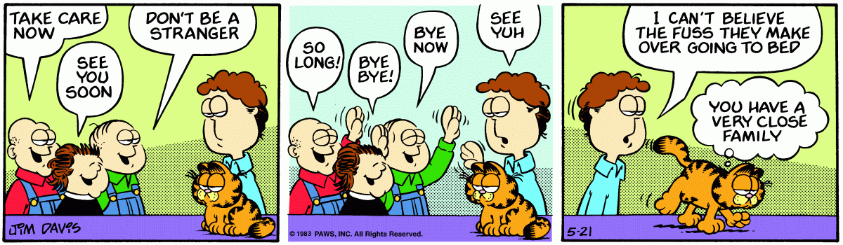 Garfield, May 21, 1983