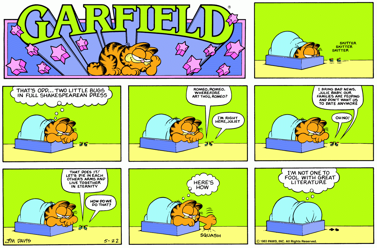 Garfield, May 22, 1983