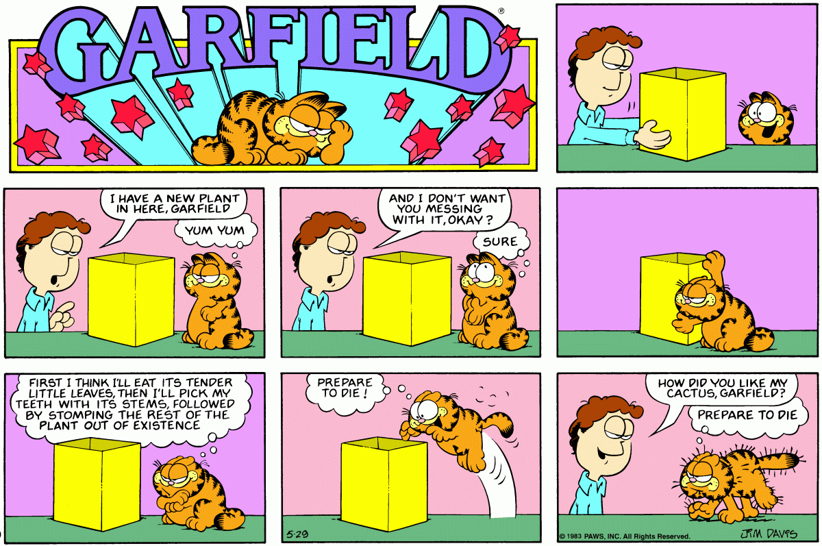 Garfield, May 29, 1983