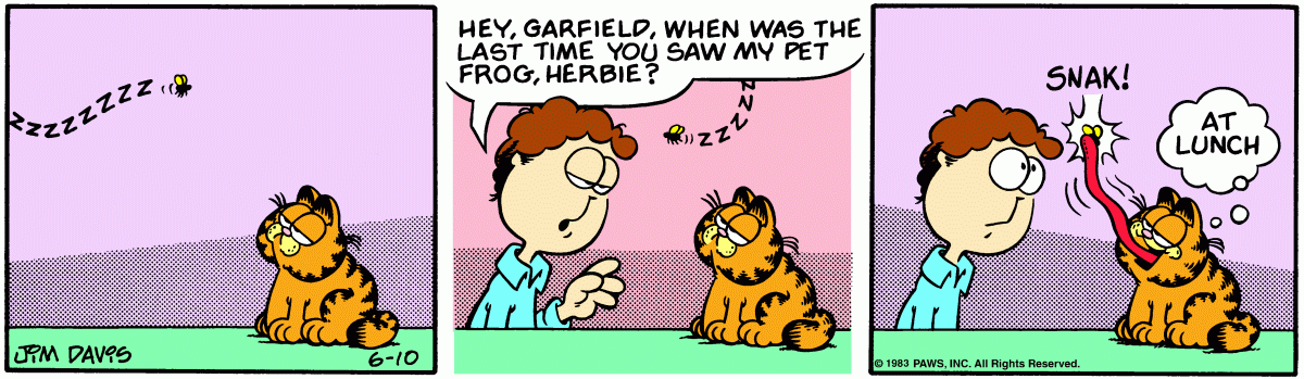 Garfield, June 10, 1983