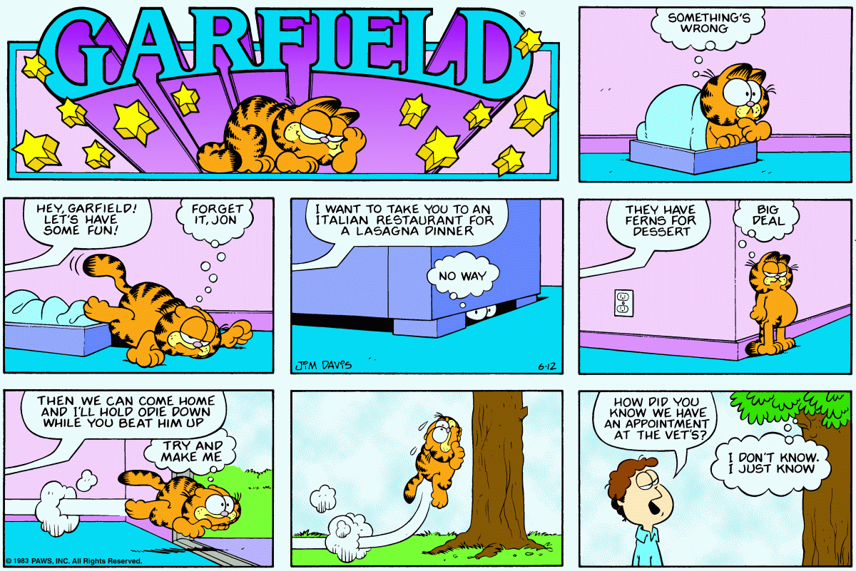 Garfield, June 12, 1983