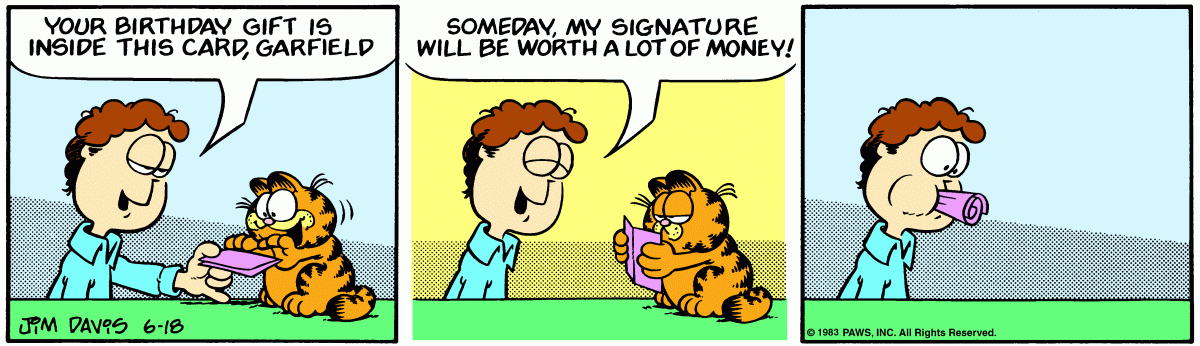 Garfield, June 18, 1983