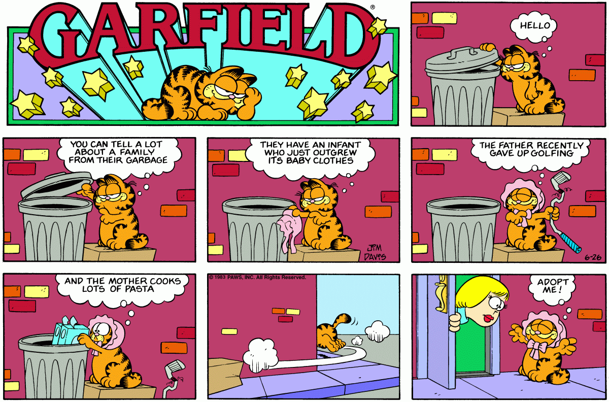 Garfield, June 26, 1983