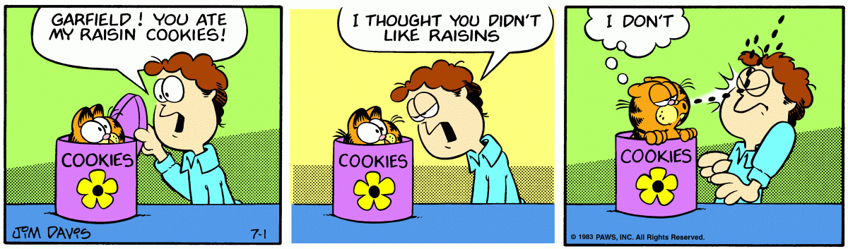Garfield, July 1, 1983