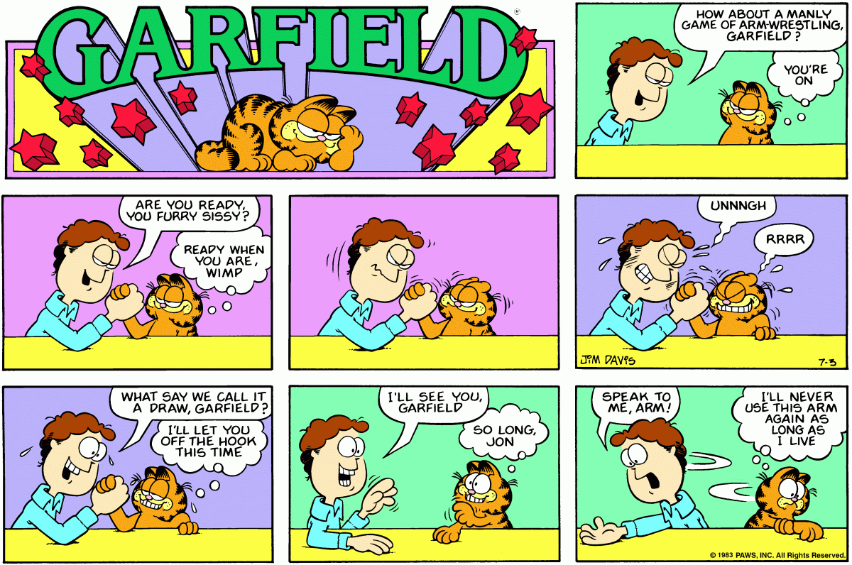 Garfield, July 3, 1983
