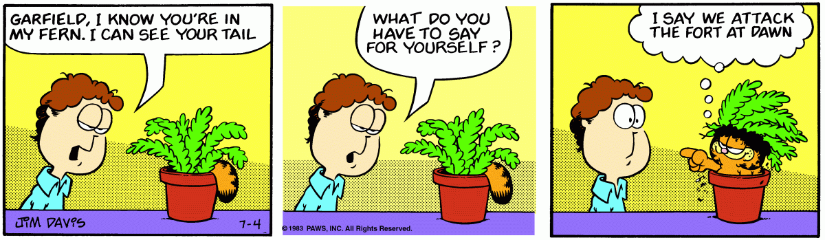 Garfield, July 4, 1983