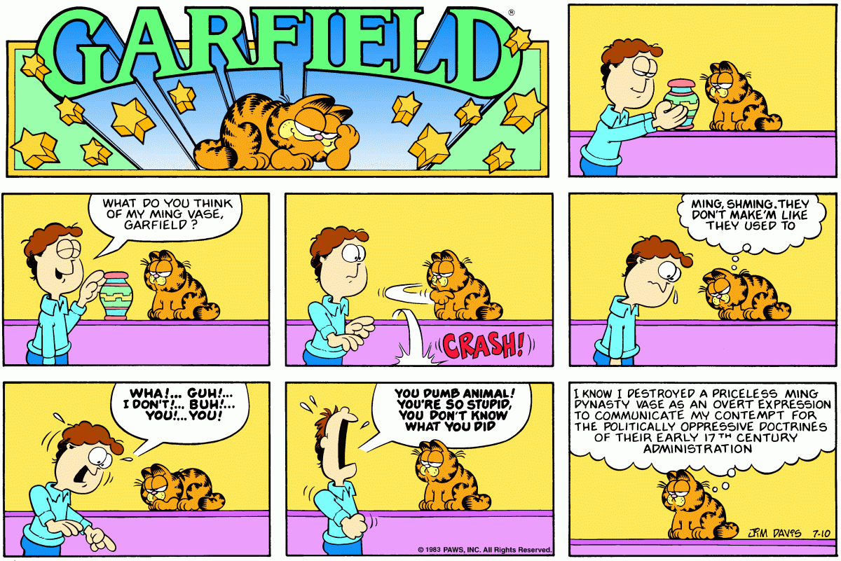 Garfield, July 10, 1983