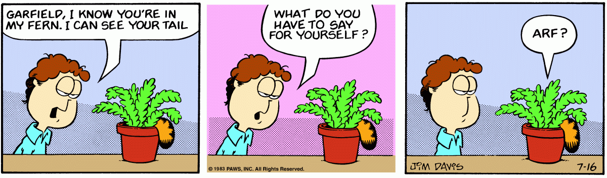 Garfield, July 16, 1983