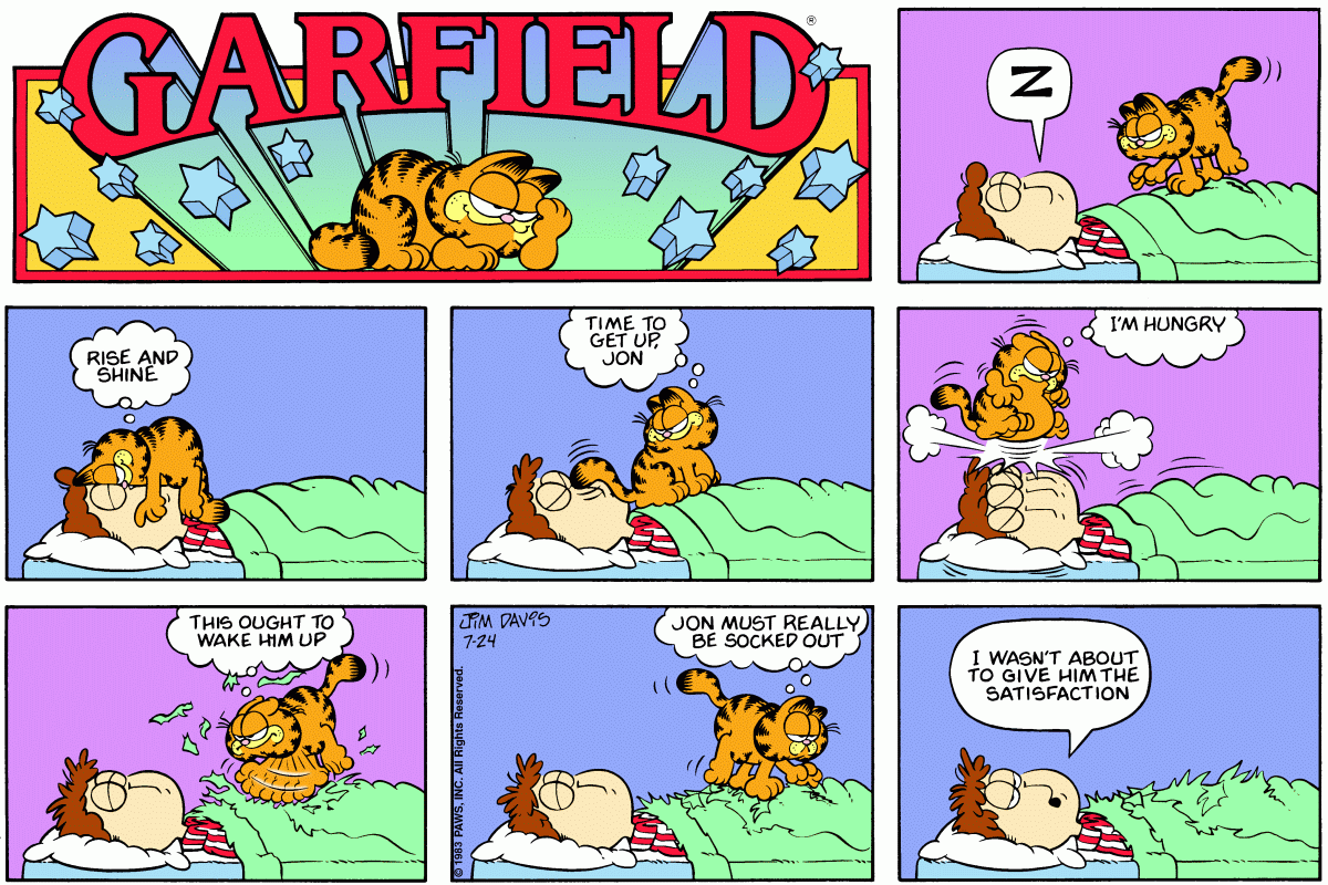 Garfield, July 24, 1983
