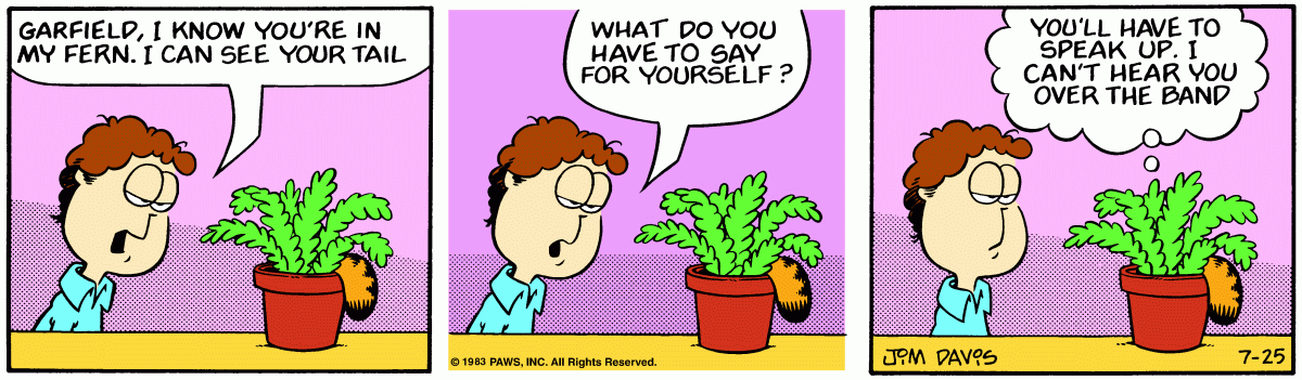 Garfield, July 25, 1983