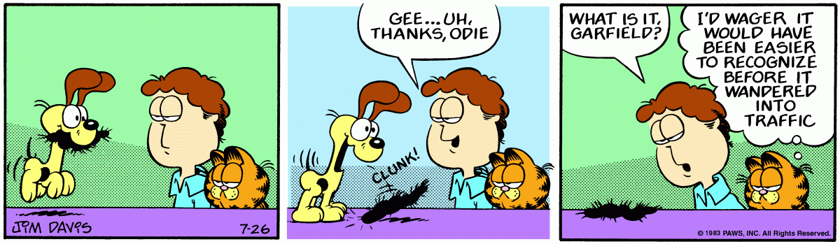Garfield, July 26, 1983