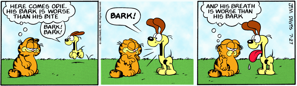 Garfield, July 27, 1983