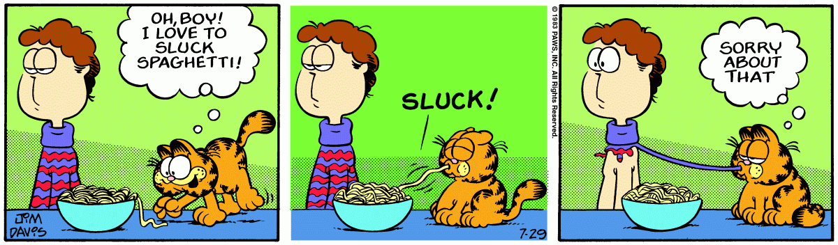 Garfield, July 29, 1983