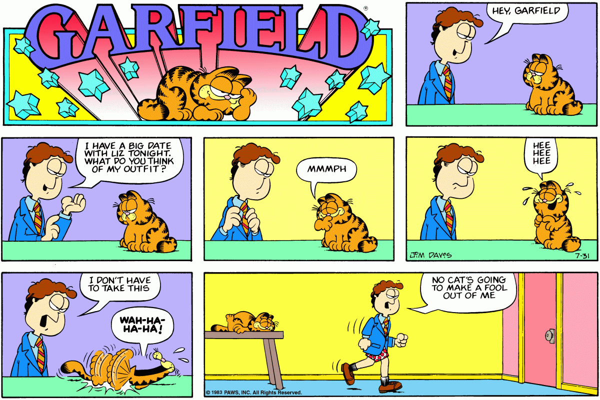 Garfield, July 31, 1983
