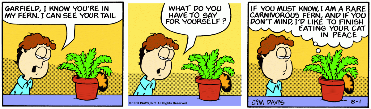 Garfield, August 1, 1983
