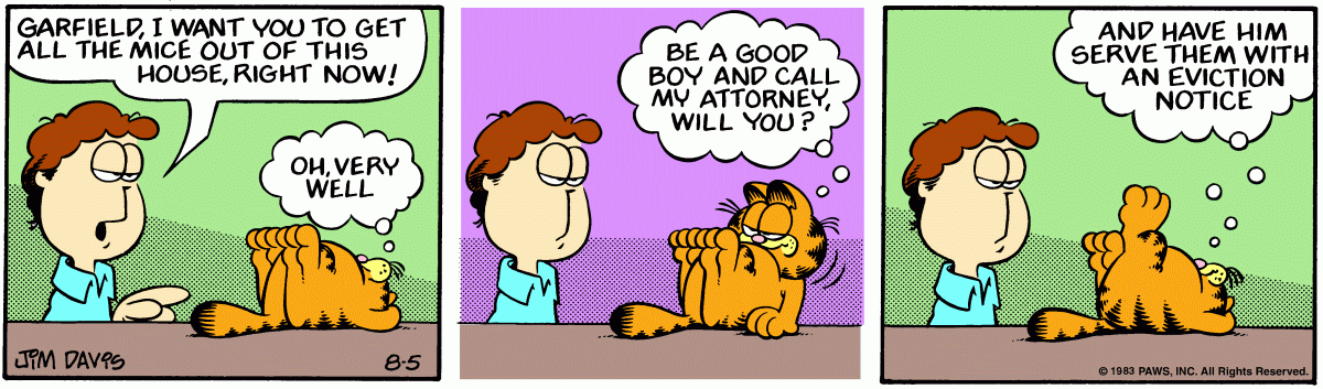 Garfield, August 5, 1983