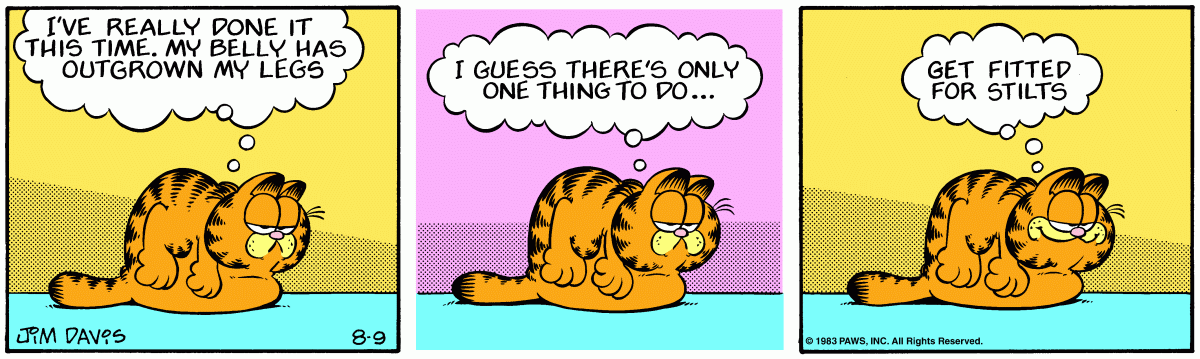 Garfield, August 9, 1983