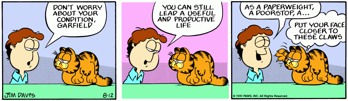 Garfield, August 12, 1983