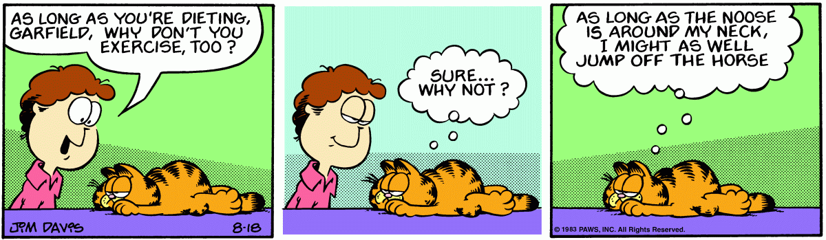 Garfield, August 18, 1983