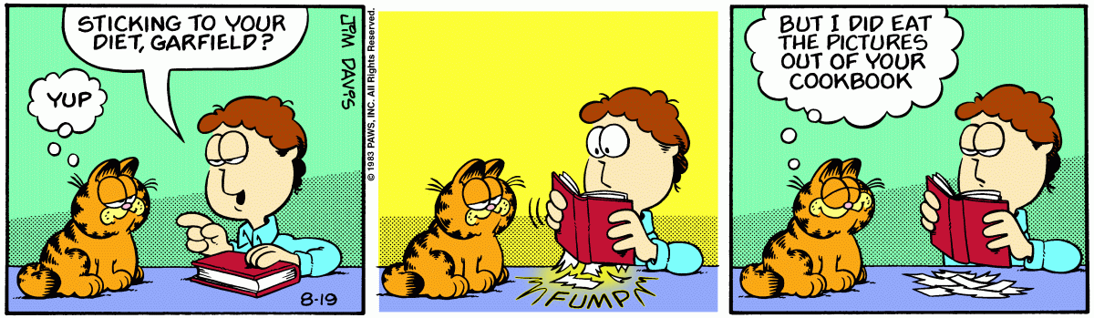 Garfield, August 19, 1983