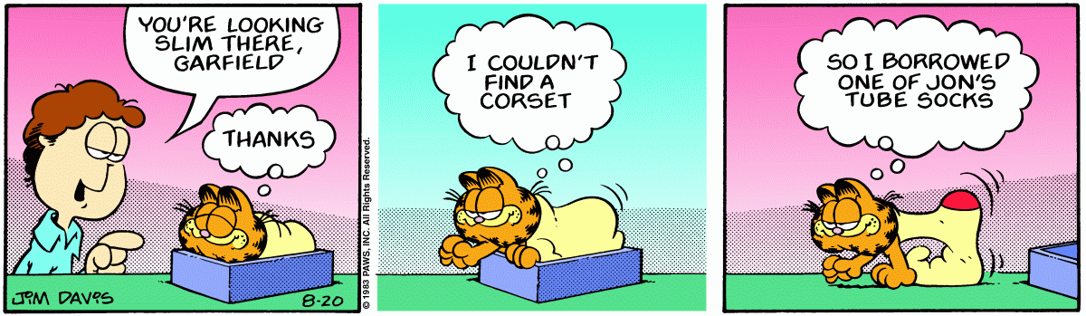 Garfield, August 20, 1983