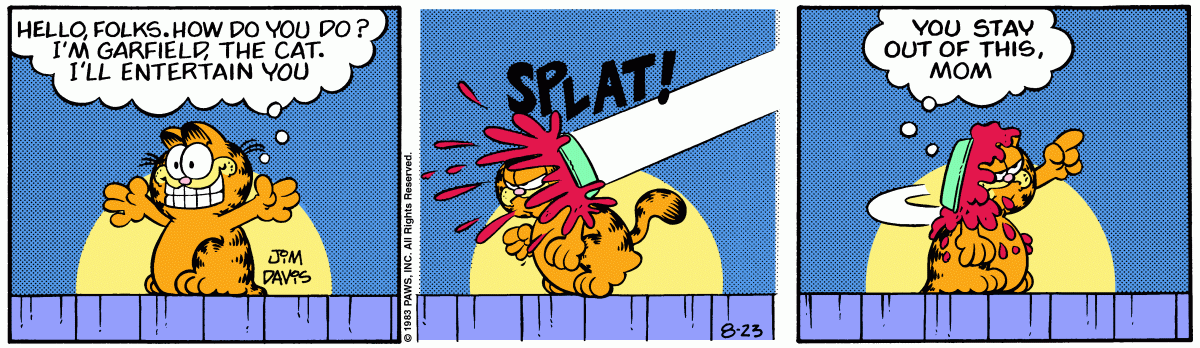 Garfield, August 23, 1983
