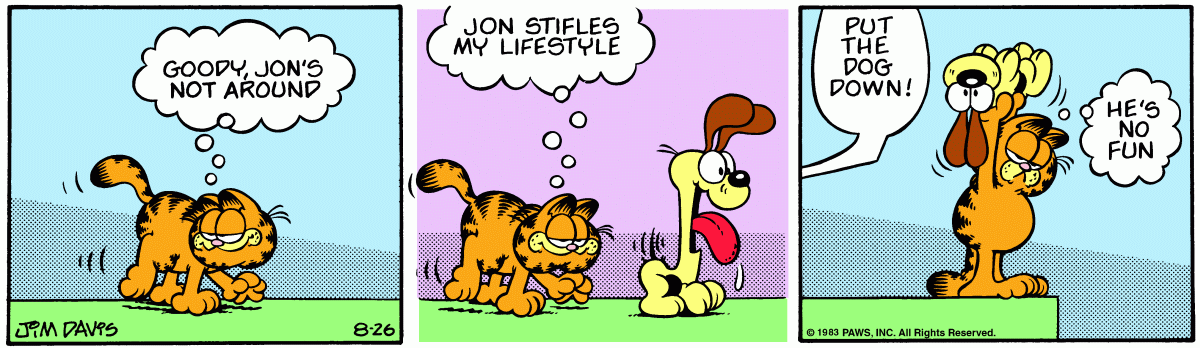 Garfield, August 26, 1983