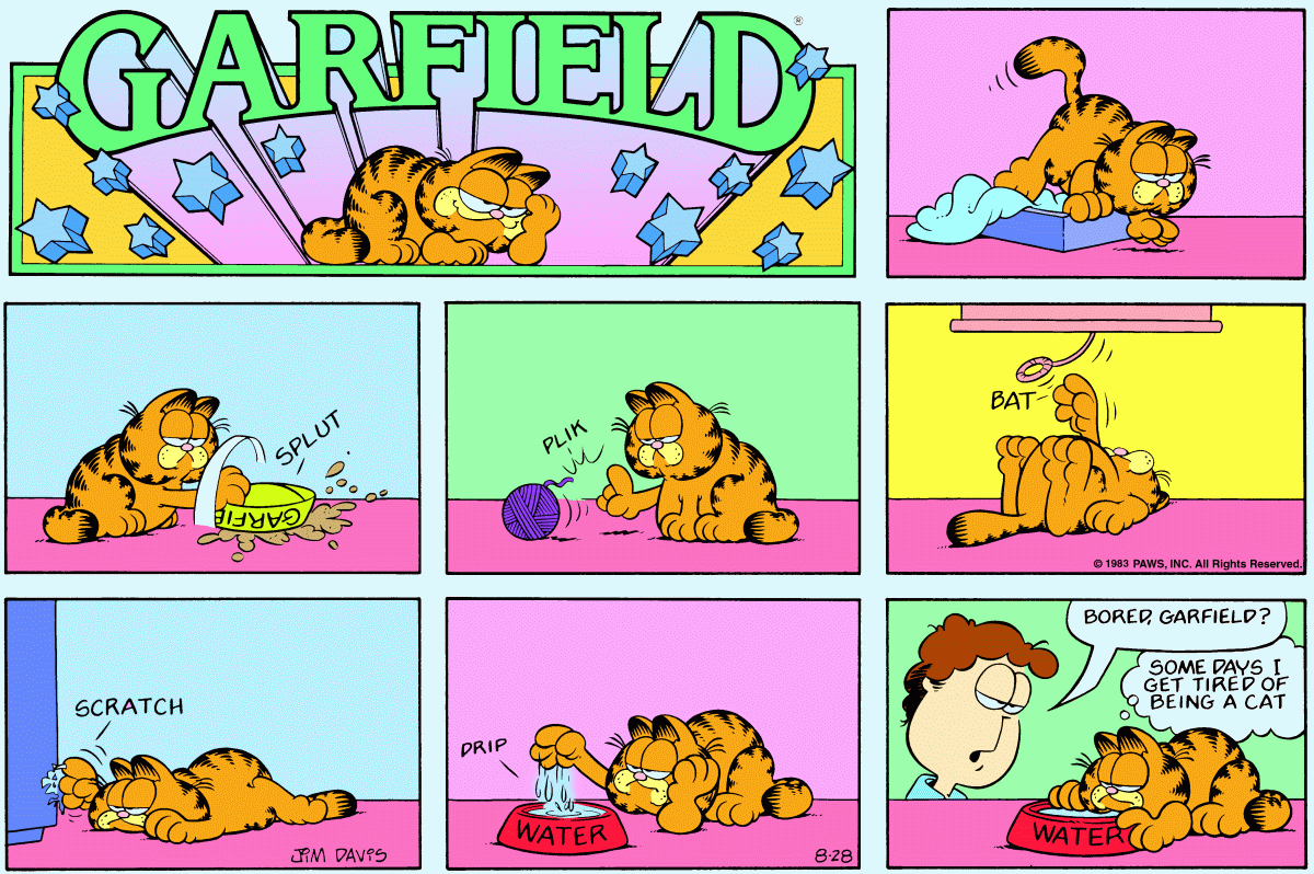 Garfield, August 28, 1983