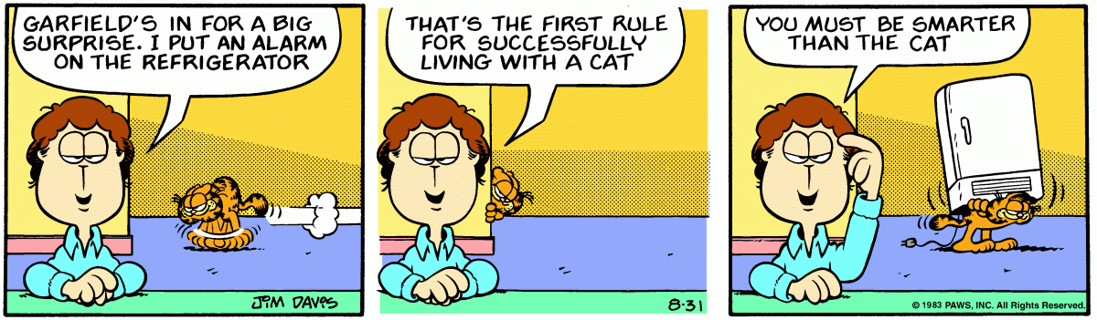 Garfield, August 31, 1983