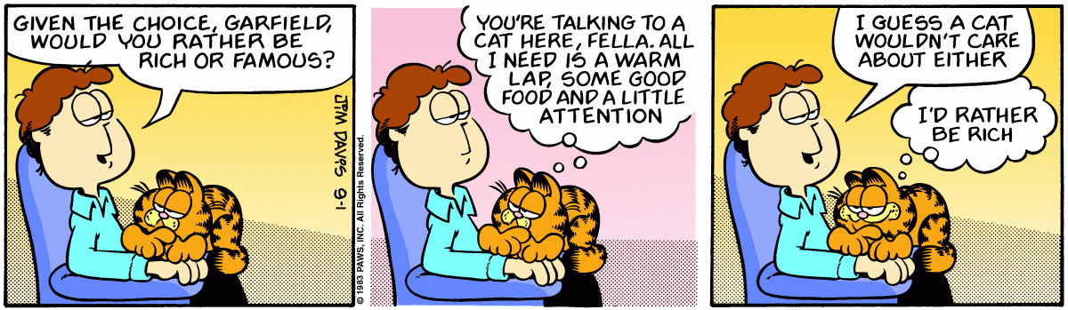 Garfield, September 1, 1983