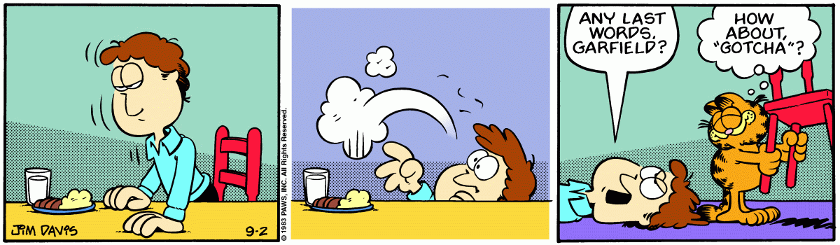 Garfield, September 2, 1983