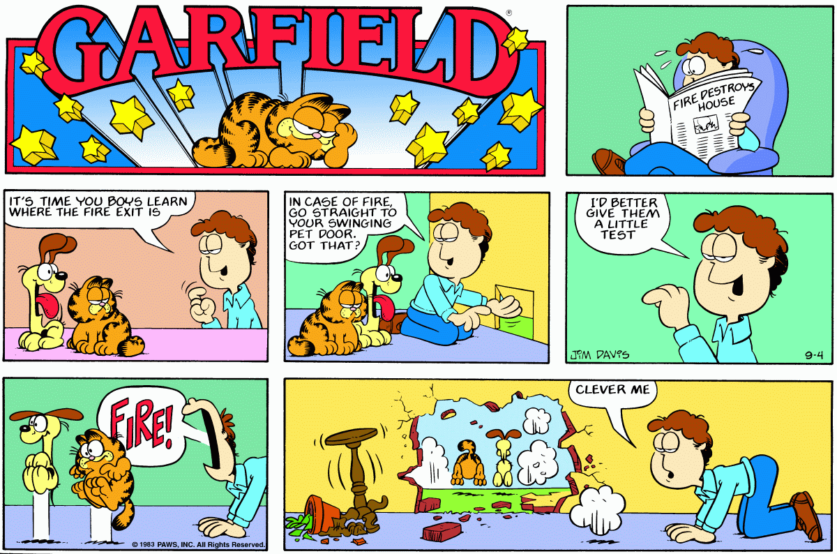 Garfield, September 4, 1983