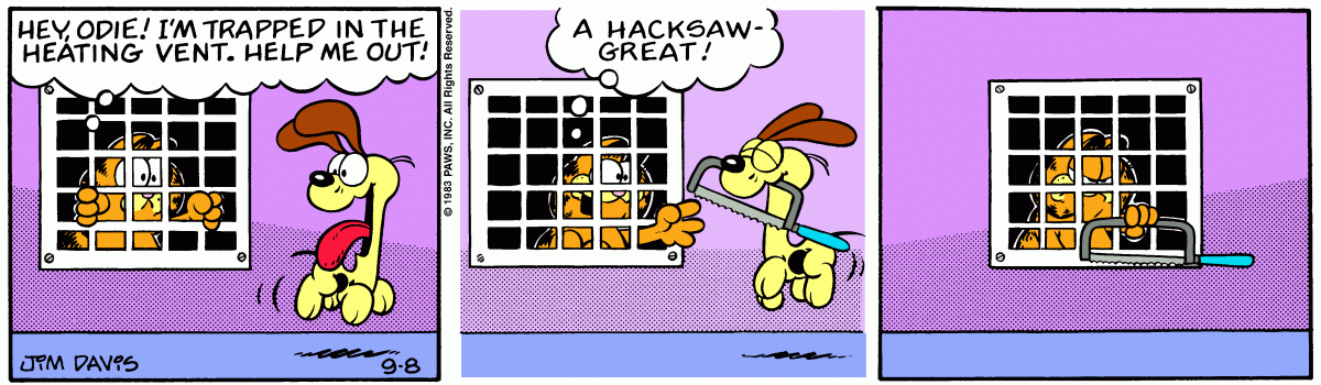 Garfield, September 8, 1983